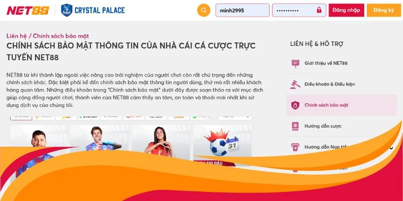 Chính sách bảo mật đập tan tin đồn Net88 có lừa đảo không